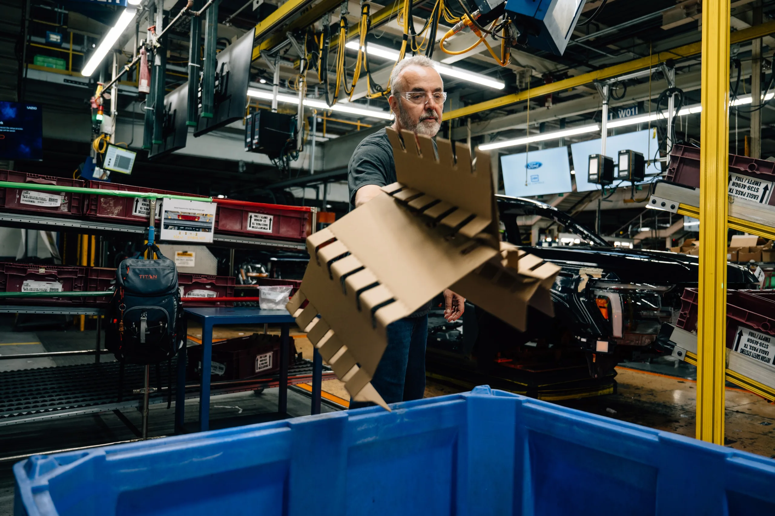 Ford Adds Basketball Backboards to Recycling Bins in Zero-Waste-to-Landfill Push