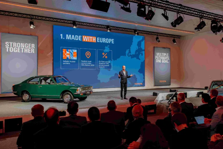 Toyota Urges Europe to Adopt "Made with Europe" Rules and Flexible VEEF CO2 Targets