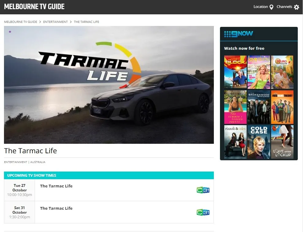 Melbourne, Start Your Engines! Tarmac Life TV Show Hits Channel 31 Tonight