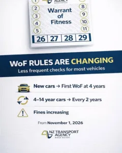 WoF Changes Are Here – Some Kiwi Cars Can Now Go Two Years Between Inspections